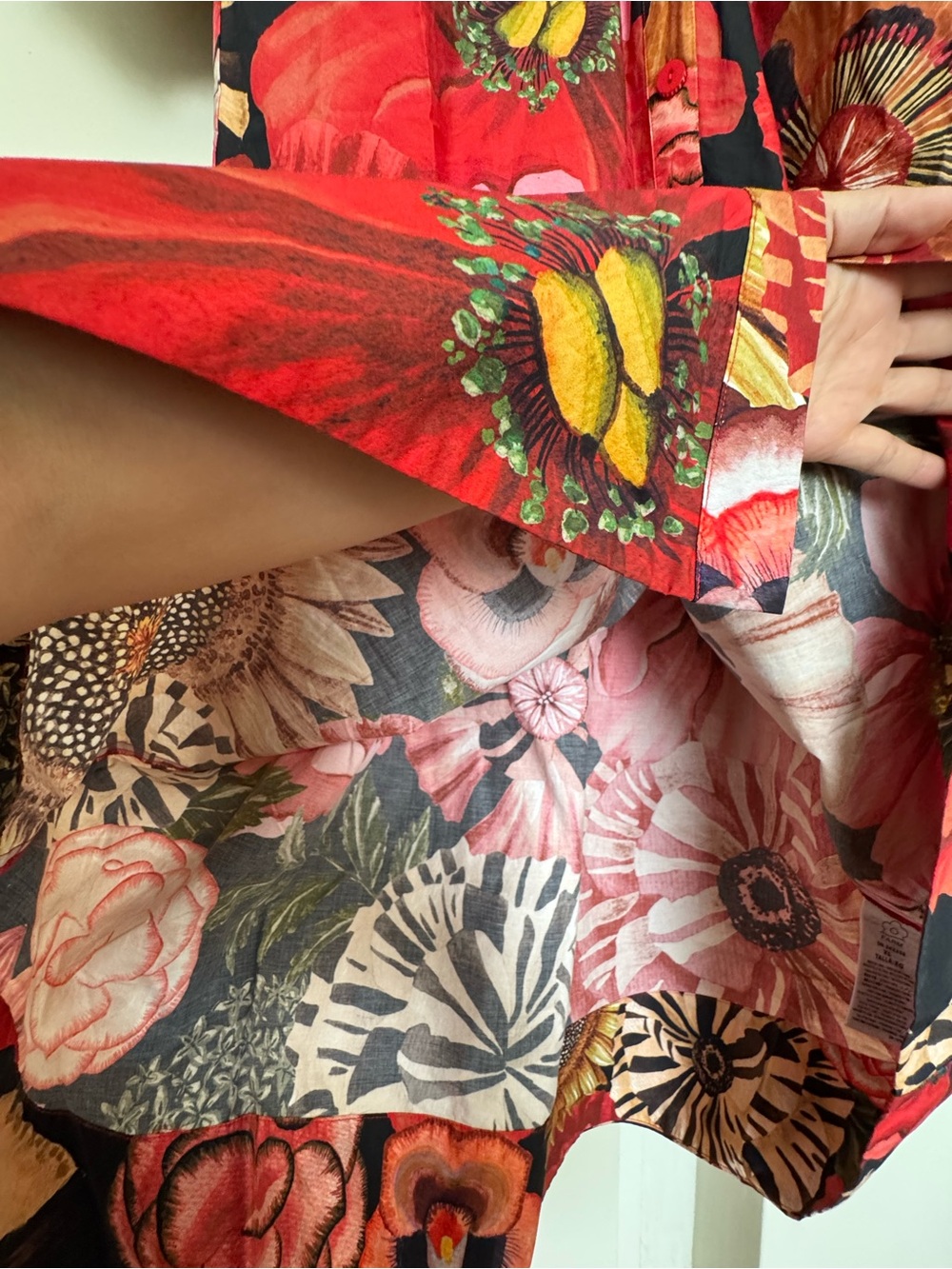 Anthropologie x Farm Rio Flowershop Puff-Sleeve Maxi Dress - Size XL - BNWT - Picture 11 of 12